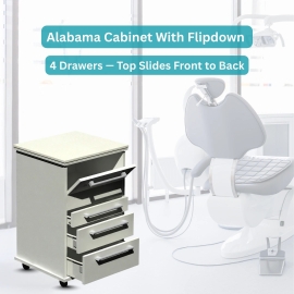 Alabama Cabinet With Flipdown (4 Drawers) — Top Slides Front to Back